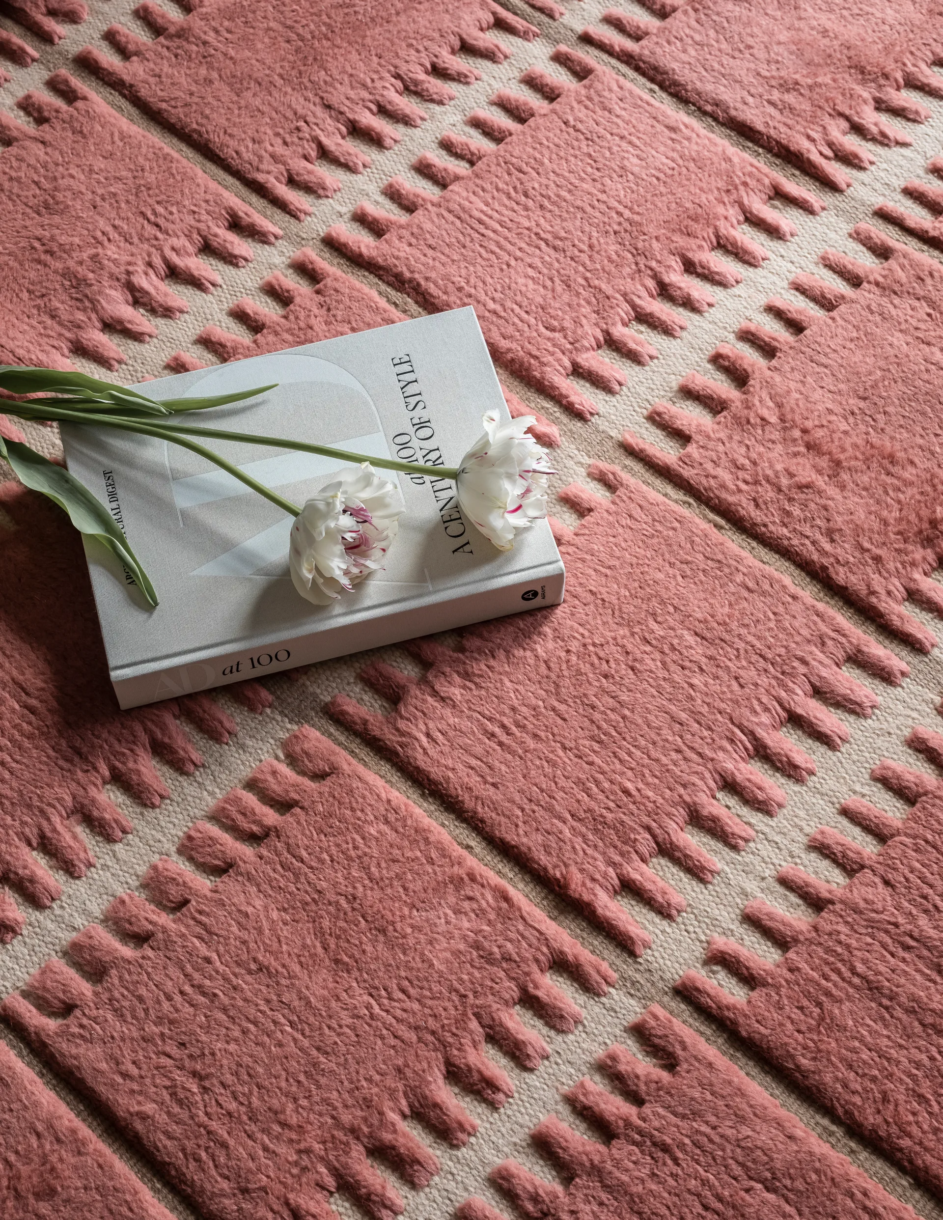 Lilly ullteppe, Claret red, 180 x 270 cm Layered