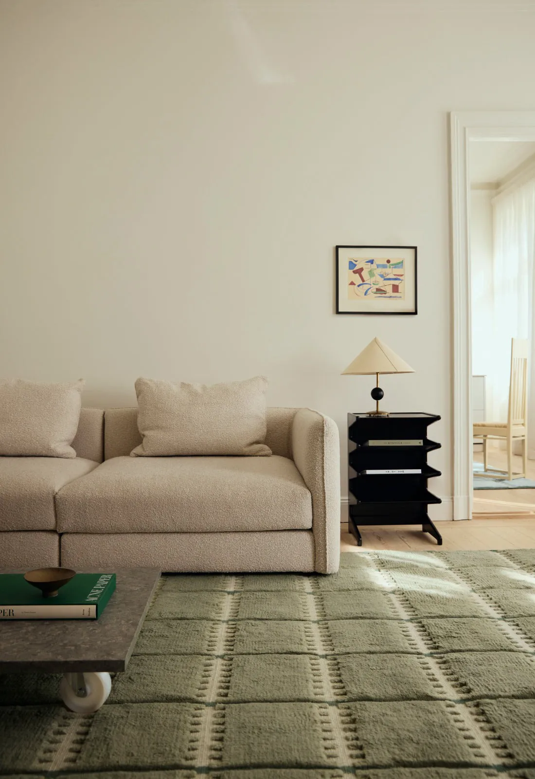 Lilly ullteppe, Green, 250x350 cm Layered