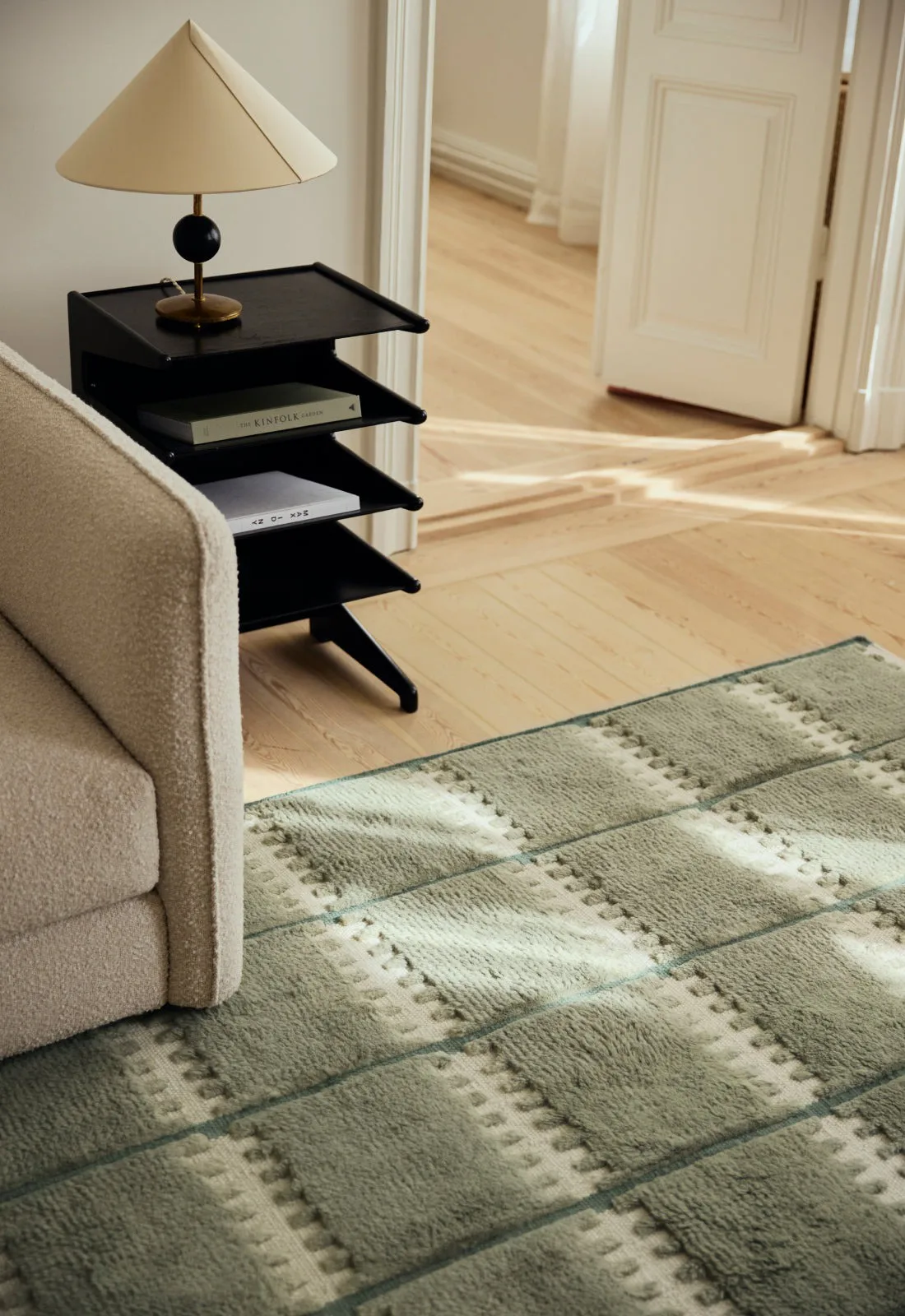 Lilly ullteppe, Green, 300x400 cm Layered