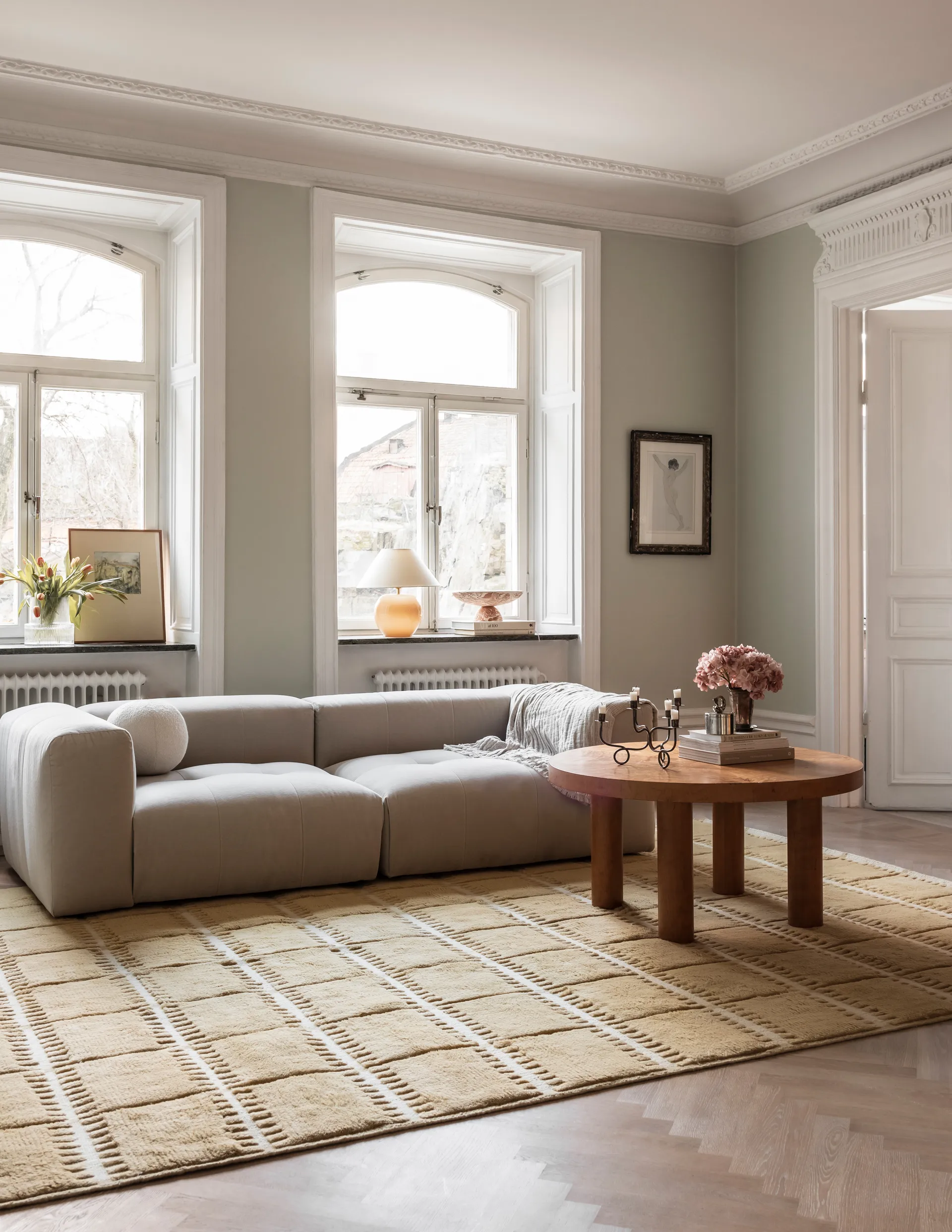 Lilly ullteppe, Mustard, 300 x 400 cm Layered