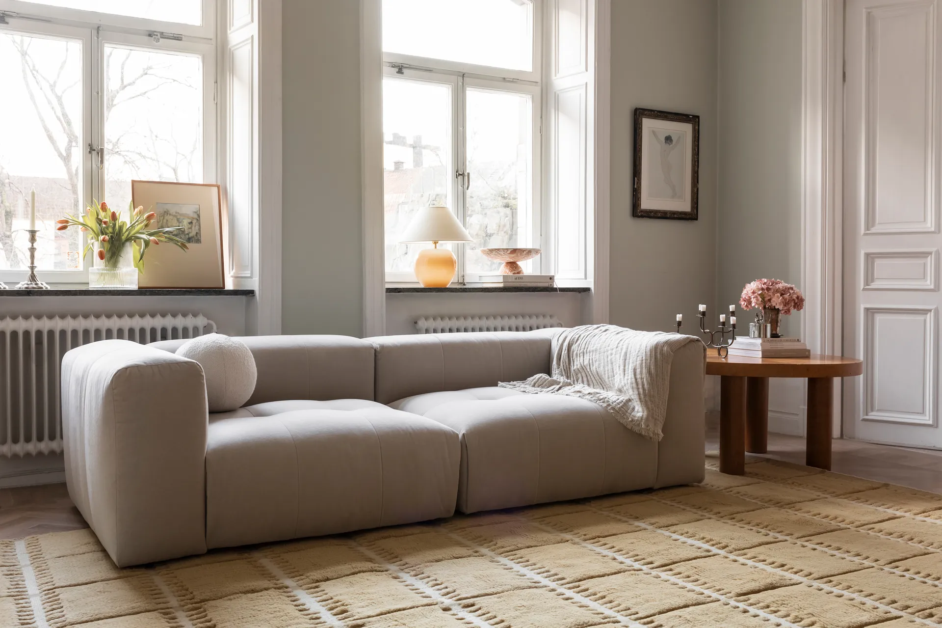 Lilly ullteppe, Mustard, 300 x 400 cm Layered