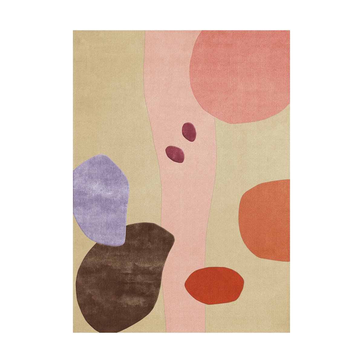 Layered Magical Garden ullteppe 180x270 cm | Skandinavisk Design | Lugg- & Ryeteppe | Beige