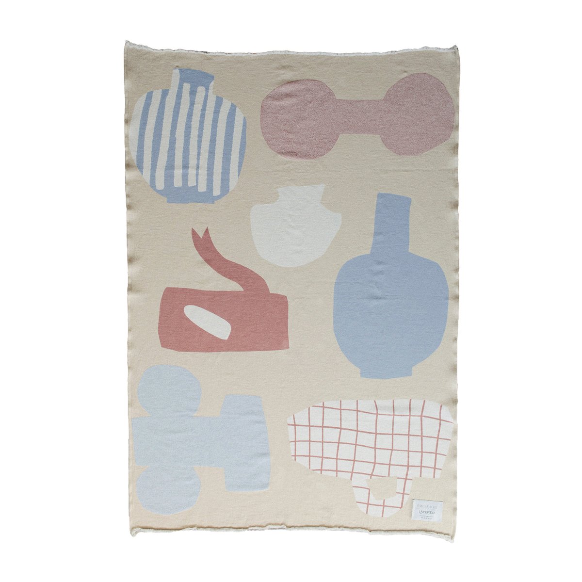 Bilde av Layered Picnic bomullspledd 130x220 cm Beige