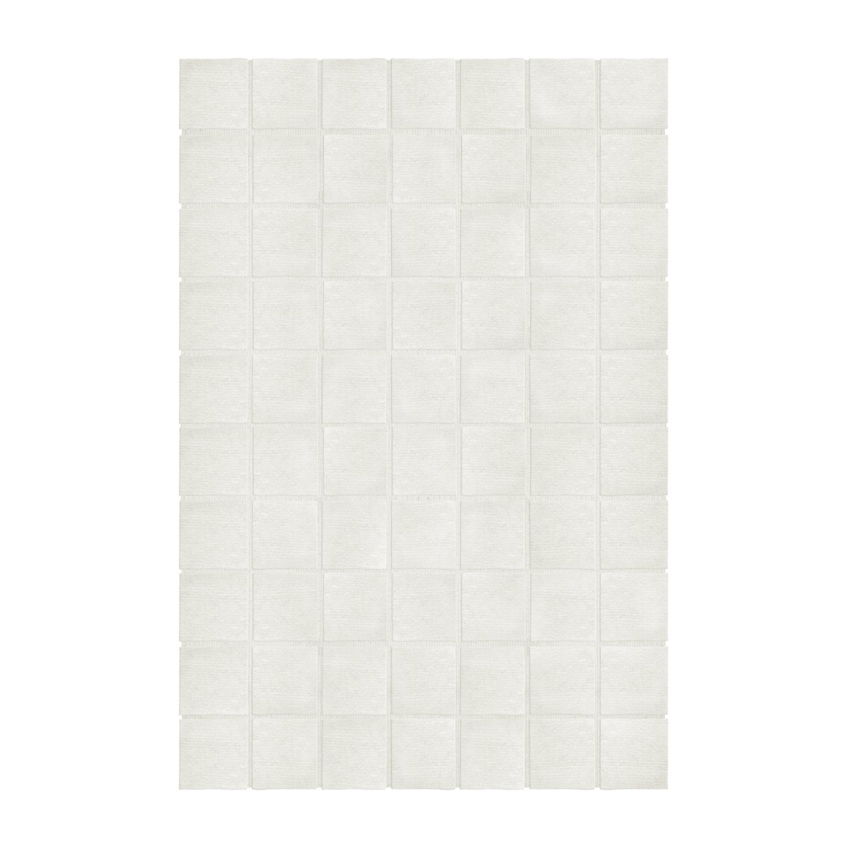 Bilde av Layered Piet Checked ullteppe Bone White 250 x 350 cm