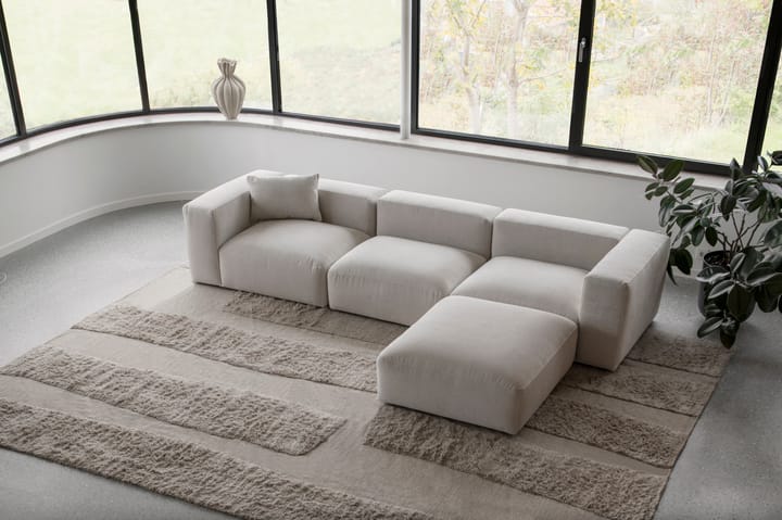 Punja Bricks ullteppe, Sand Melange, 160 x 230 cm Layered