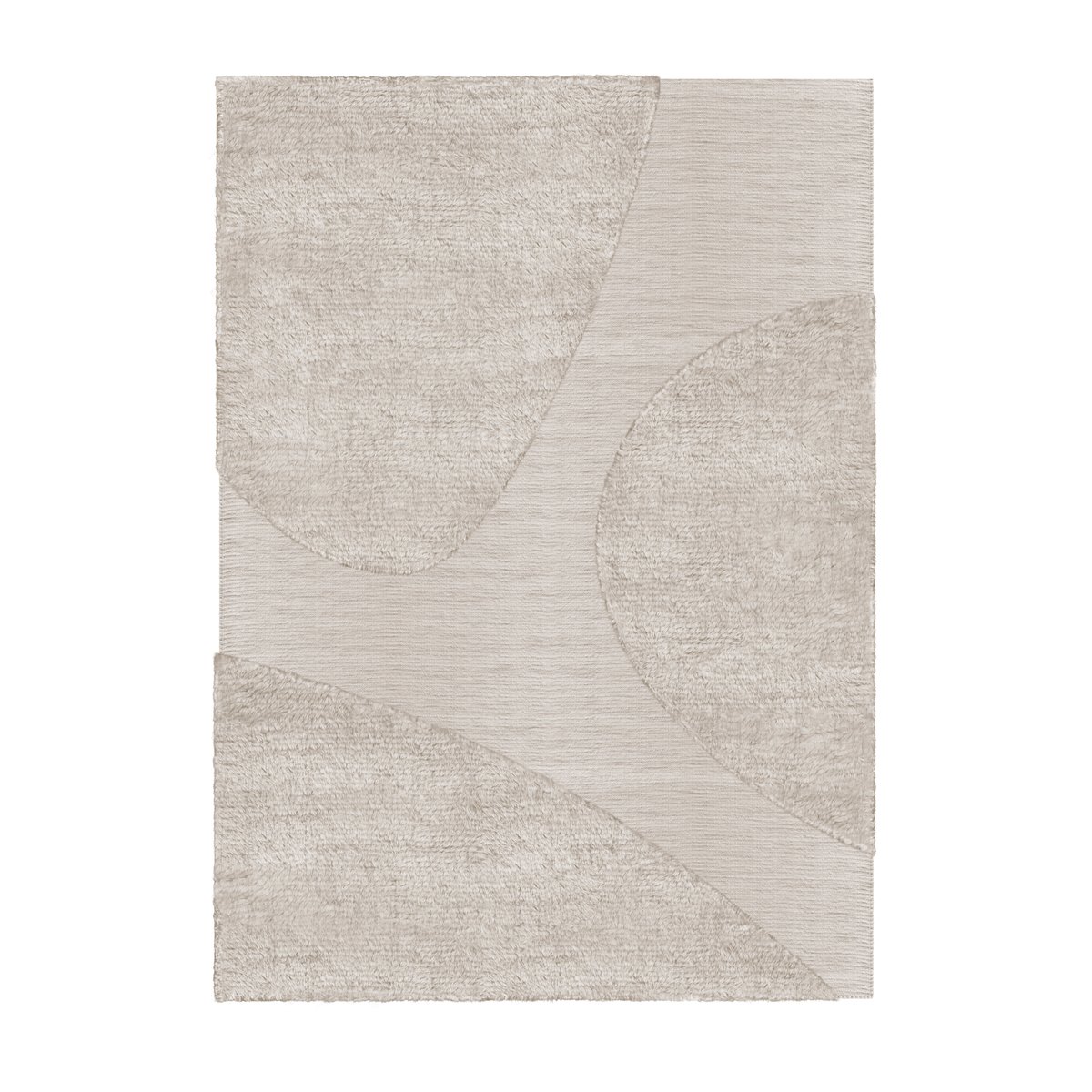 Bilde av Layered Punja plasma ullteppe 180 x 270 cm Sand melange