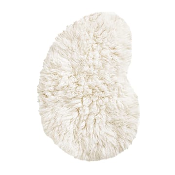 Residue Shaggy ullteppe - Bone White, 180 x 270 cm - Layered