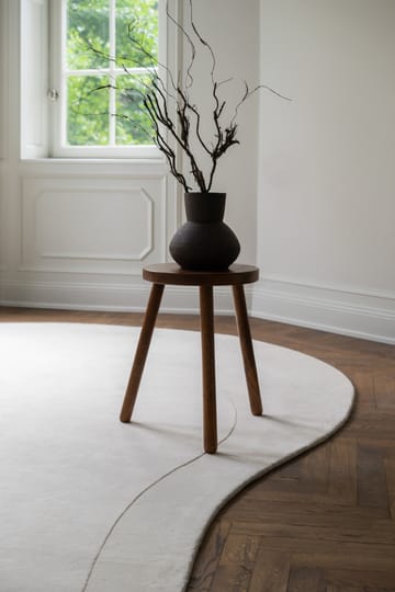 Residue ullteppe 235 x 350 cm - Bone White - Layered