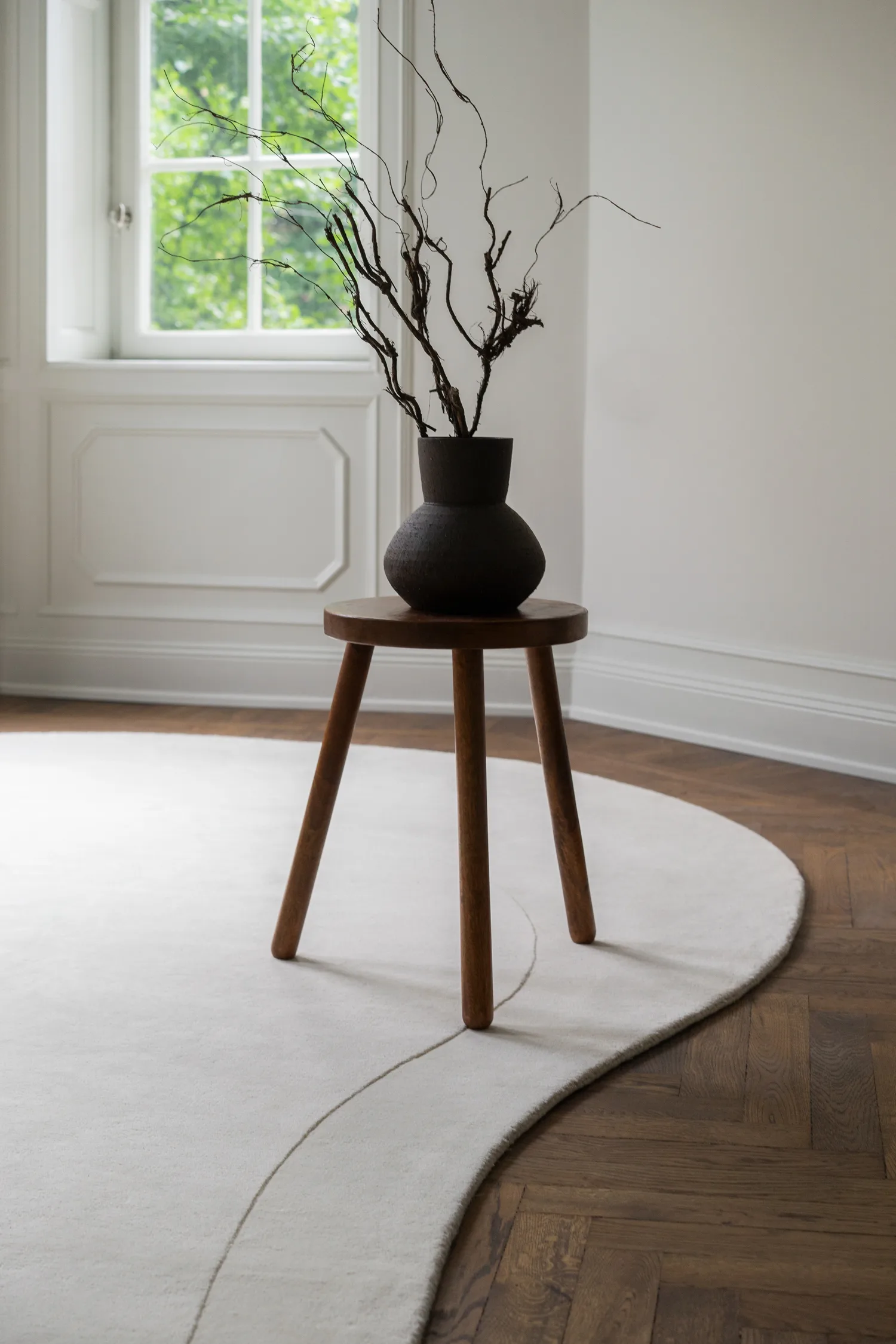 Residue ullteppe 265 x 400 cm, Bone White Layered