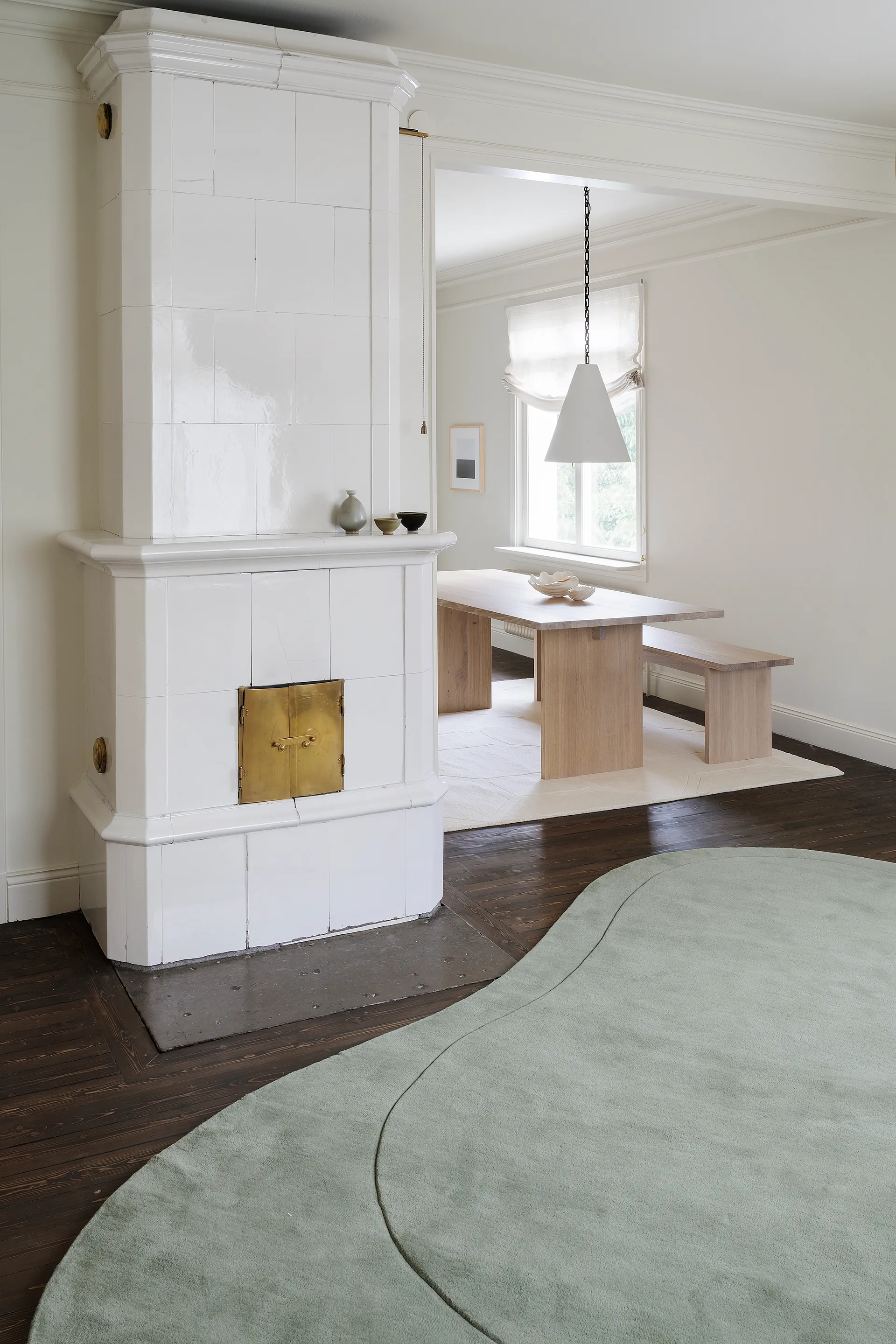 Residue ullteppe, Sage, 235 x 350 cm Layered