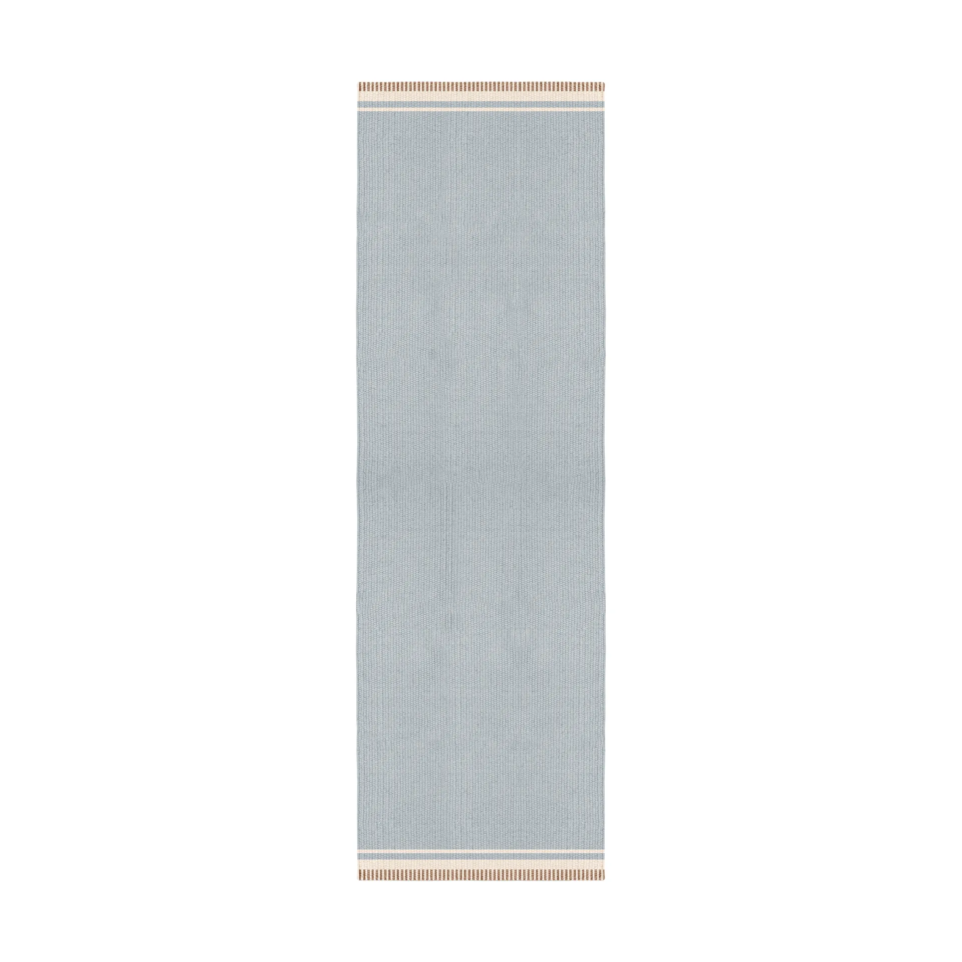 Röllakan Solid ullteppe, Sky blue, 75×240 cm Layered