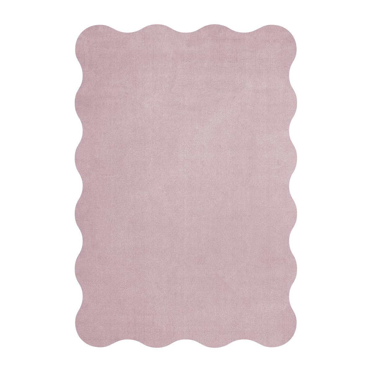 Bilde av Layered Scallop ullteppe 160 x 230 cm Pink lavender