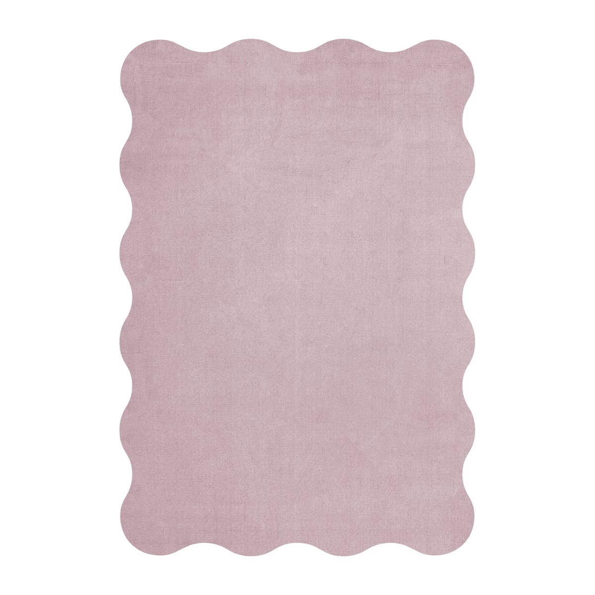 Bilde av Layered Scallop ullteppe 250 x 350 cm Pink lavender