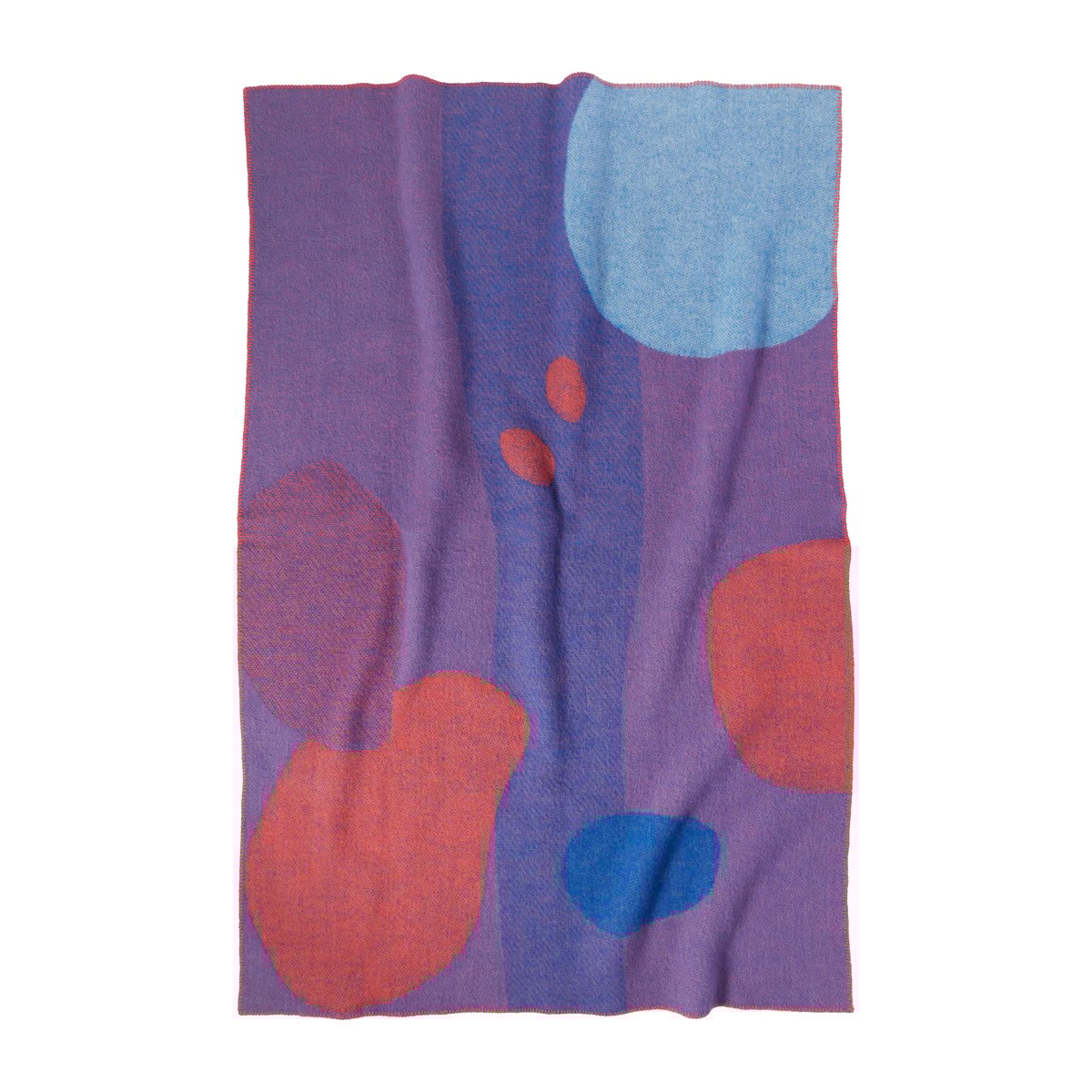 Bilde av Layered Secret garden ullpledd 130 x 200 cm Purple