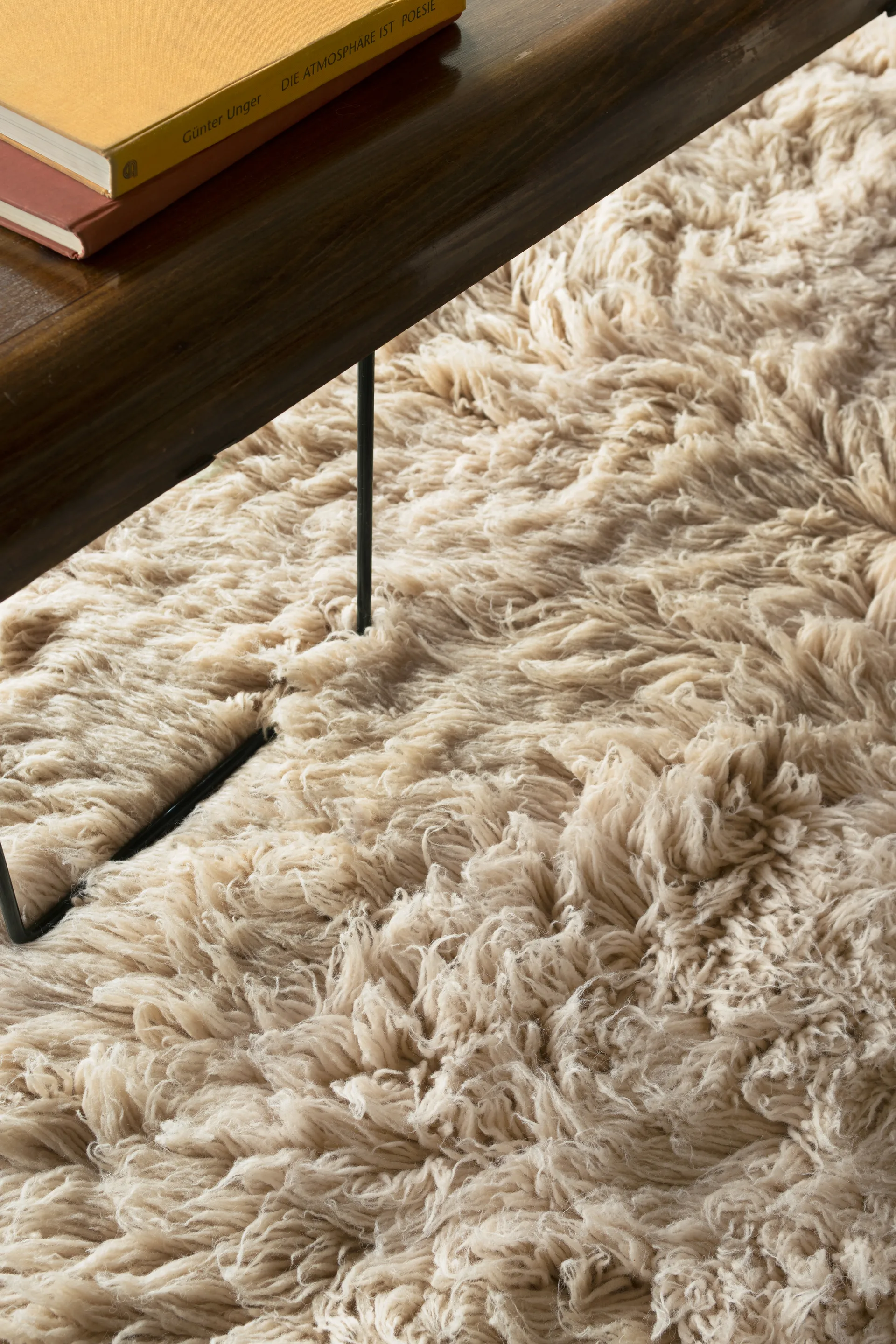 Shaggy gulvteppe 180x270 cm, Oatmeal Layered
