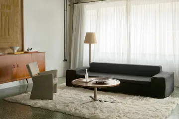 Shaggy gulvteppe 180x270 cm - Off White - Layered