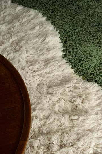 Shaggy gulvteppe 250x350 cm - Bone white - Layered