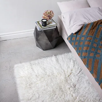 Shaggy teppe 90 x 180 cm - Off-white - Layered