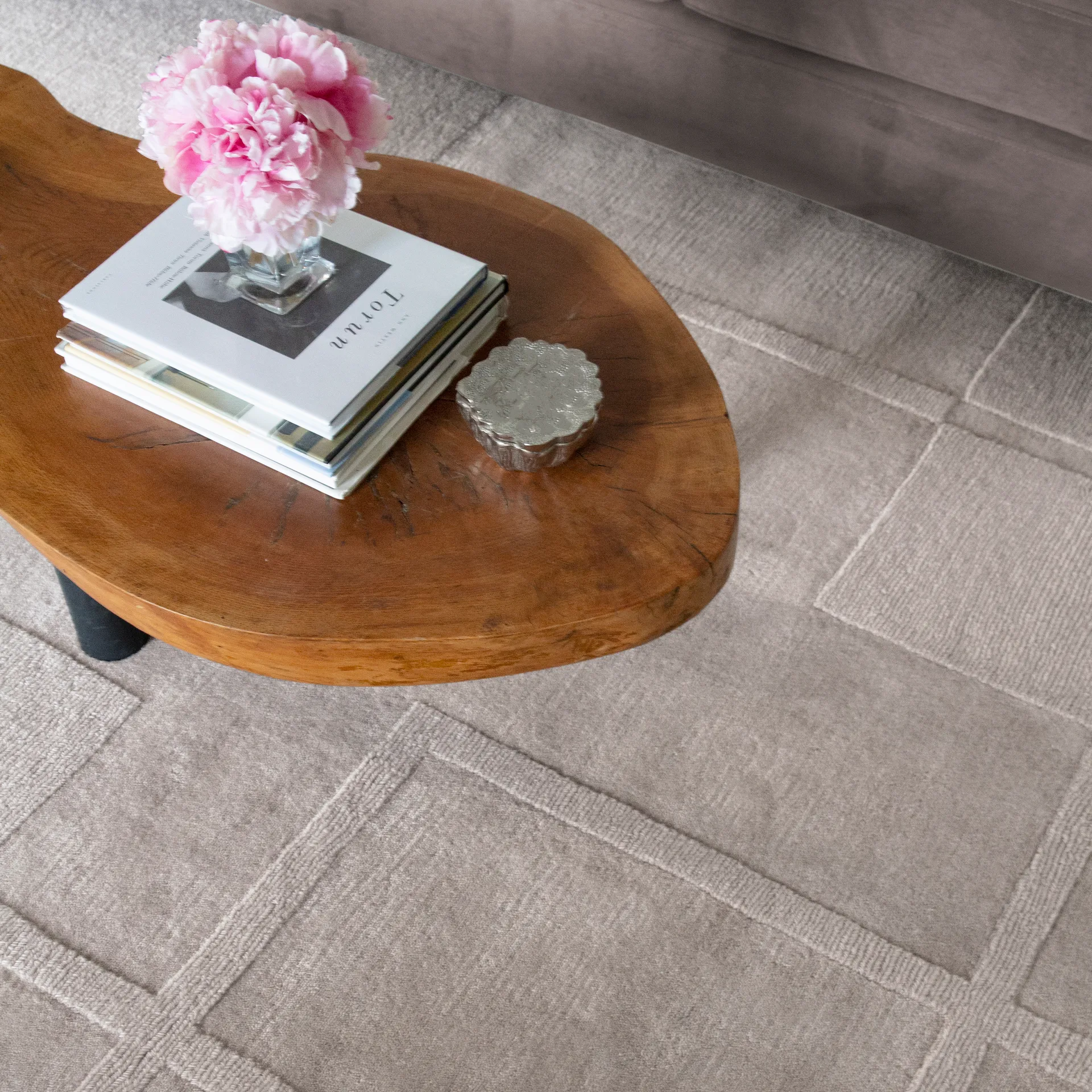 Swedish Grace oatmeal ullteppe, 180x270 cm Layered