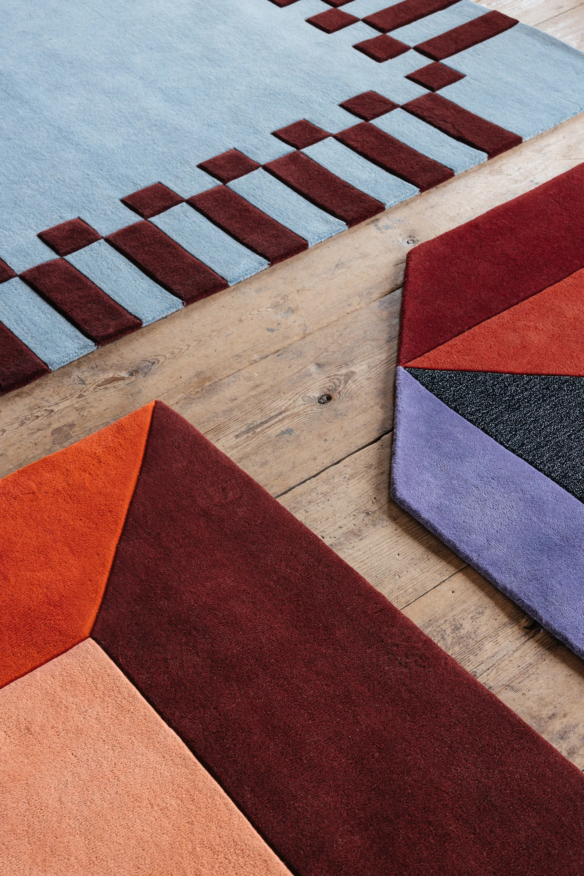 Teklan Box ullteppe, Corals, 250x350 cm Layered