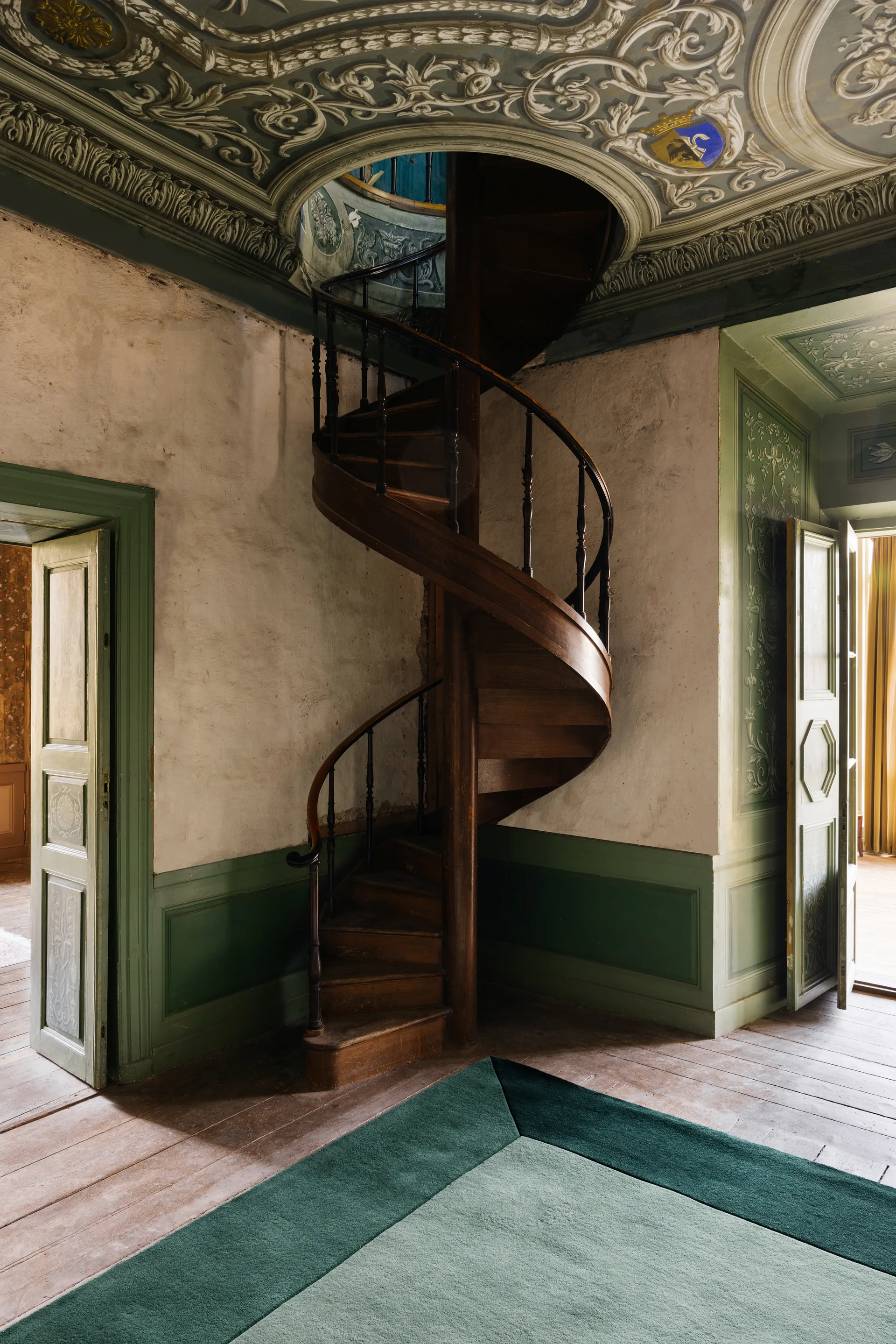 Teklan Box ullteppe, Greens, 200x300 cm Layered