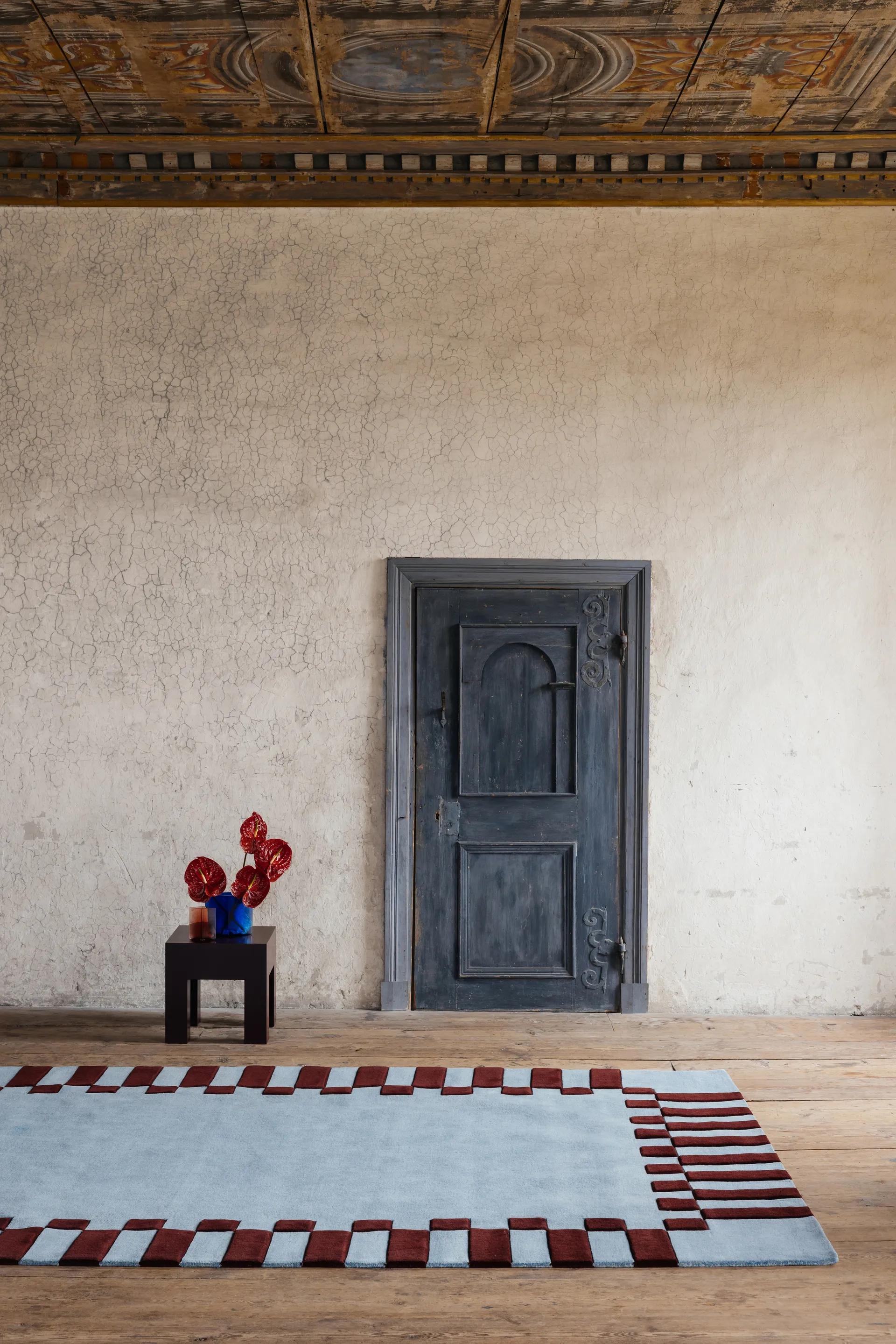 Teklan Frame ullteppe, Mulberry sky, 200x300 cm Layered