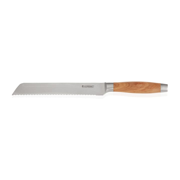Le Creuset brødkniv med oliventrehåndtak. - 20 cm - Le Creuset