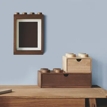 LEGO skrivebordsskuff 8 tre - Mørkbeiset eik - Lego