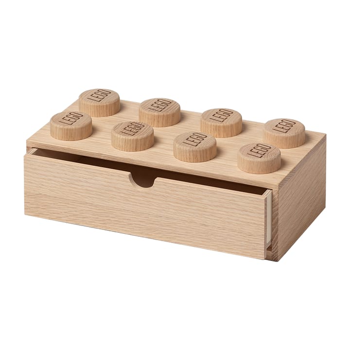 LEGO skrivebordsskuff 8 tre, Såpet eik Lego