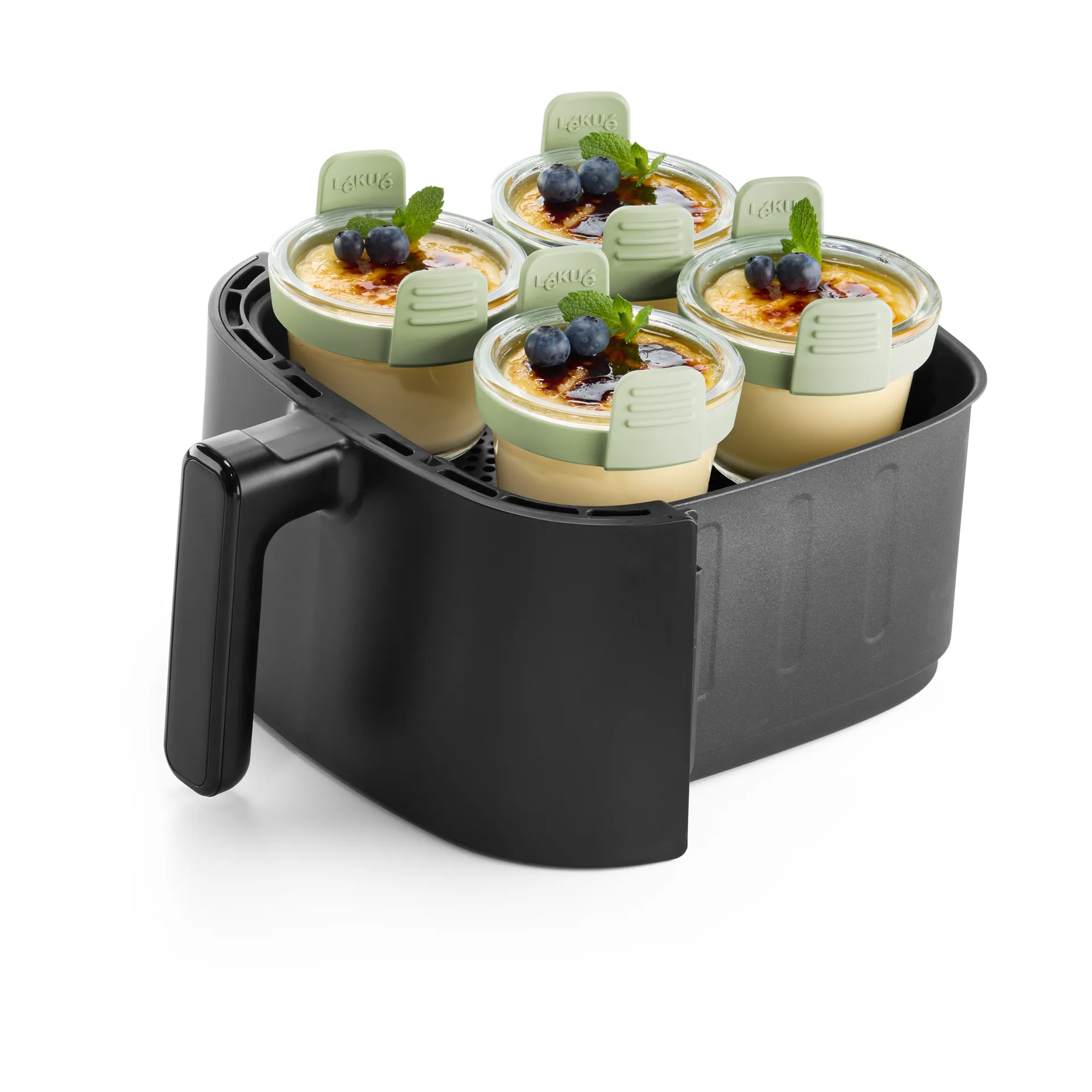 Lékué Air fryer glasskopp mini 4-pakning, Transparent Lékué