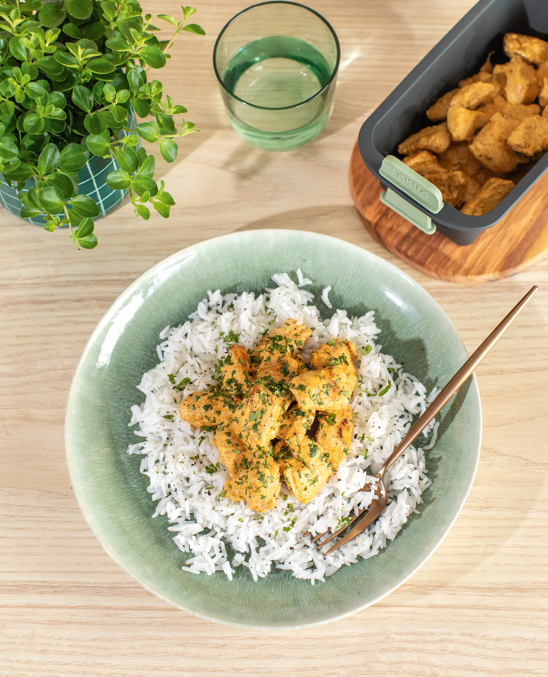 Lékué Airfryer rektangulær kurv, Grey Lékué