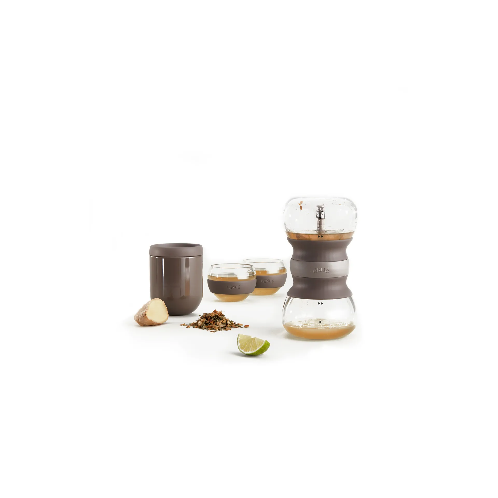 Lékué Calm Tea Ritual set, Brun Lékué