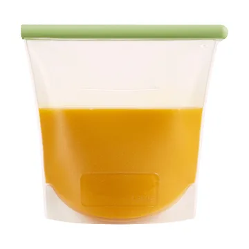 Lékué gjenbrukbar silikonpose, grønn - 1,5 L - Lékué