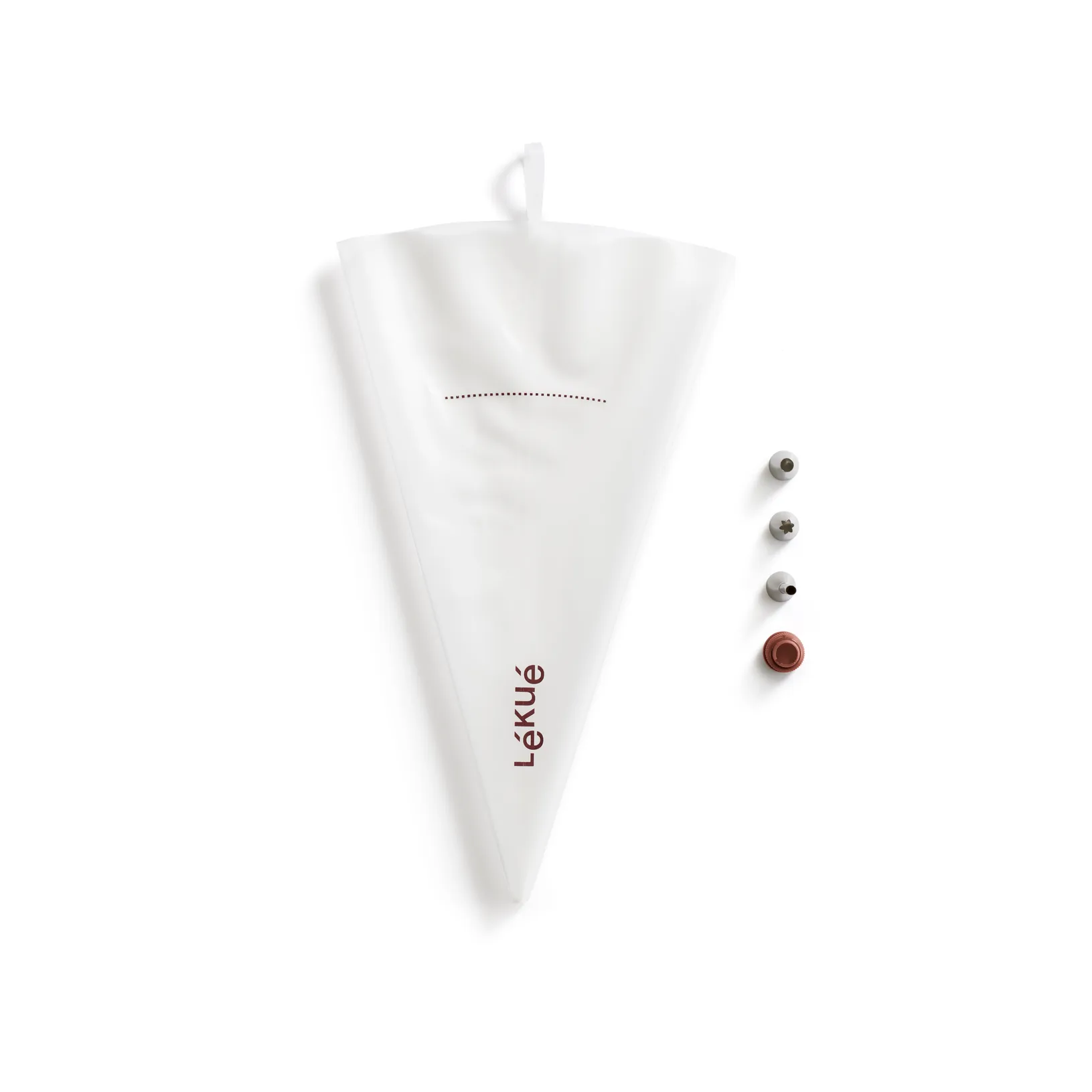 Lékué gjenbrukbar sprøytepose 3 munnstykker, Gjennomsiktig Lékué