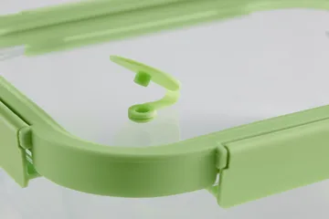 Lékué rektangulær matboks i glass 0,64 L - Grønn - Lékué