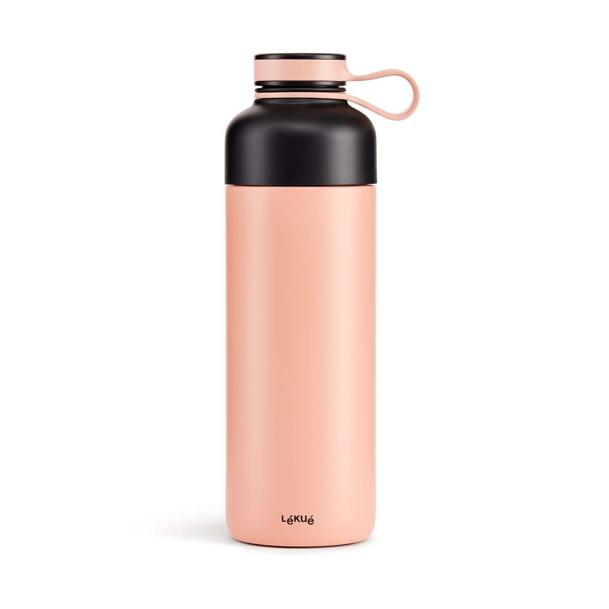 Lékué To Go isolert flaske 0,5 L Coral | Skandinavisk Design | Vannflasker | Rosa