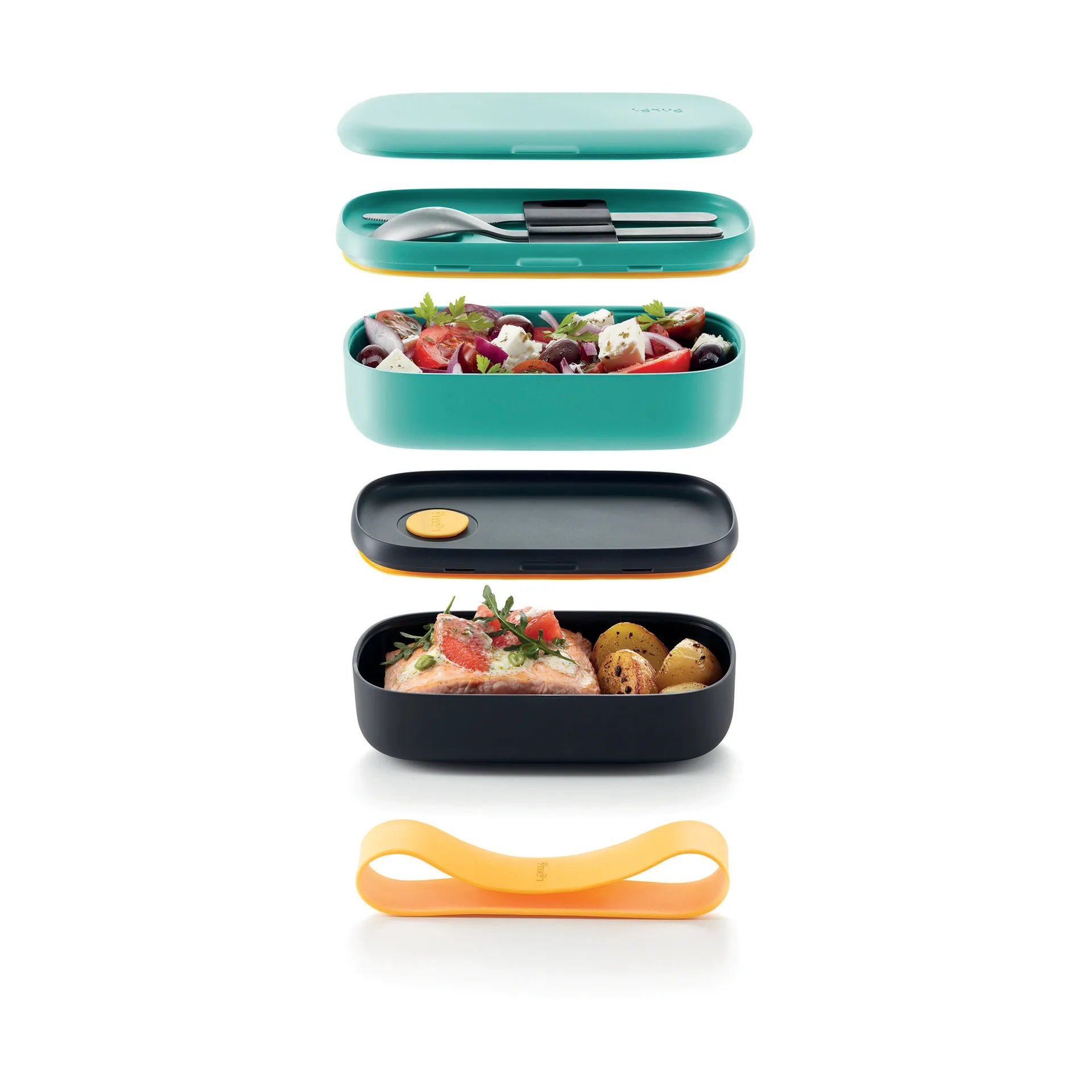 Lékué To Go matboks 2 deler, Grønn Lékué