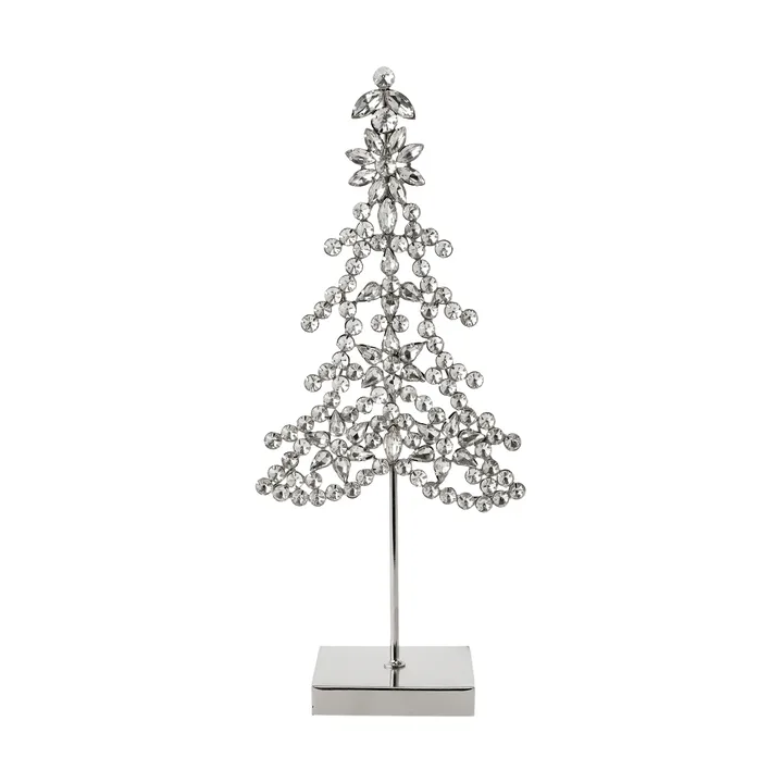 Ada tree dekorasjonsdetalj - Sølvfarget, 14x8x32 cm - Lene Bjerre