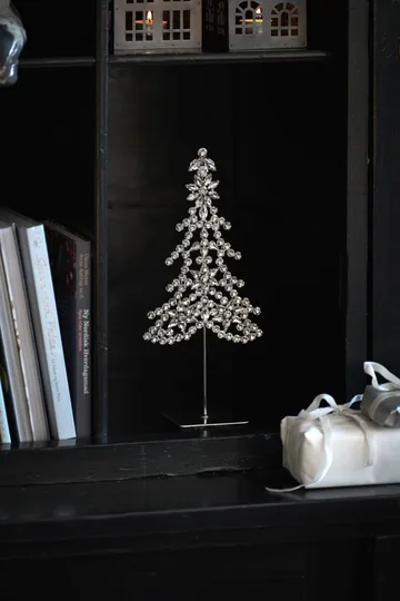 Ada tree dekorasjonsdetalj - Sølvfarget, 14x8x32 cm - Lene Bjerre