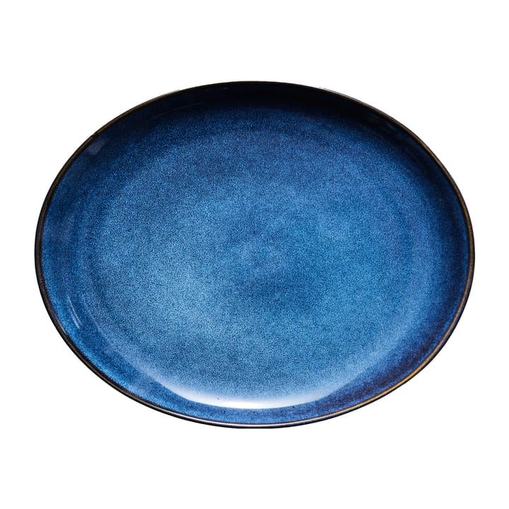 Amera oval tallerken 29 x 22,5 cm - Blå - Lene Bjerre