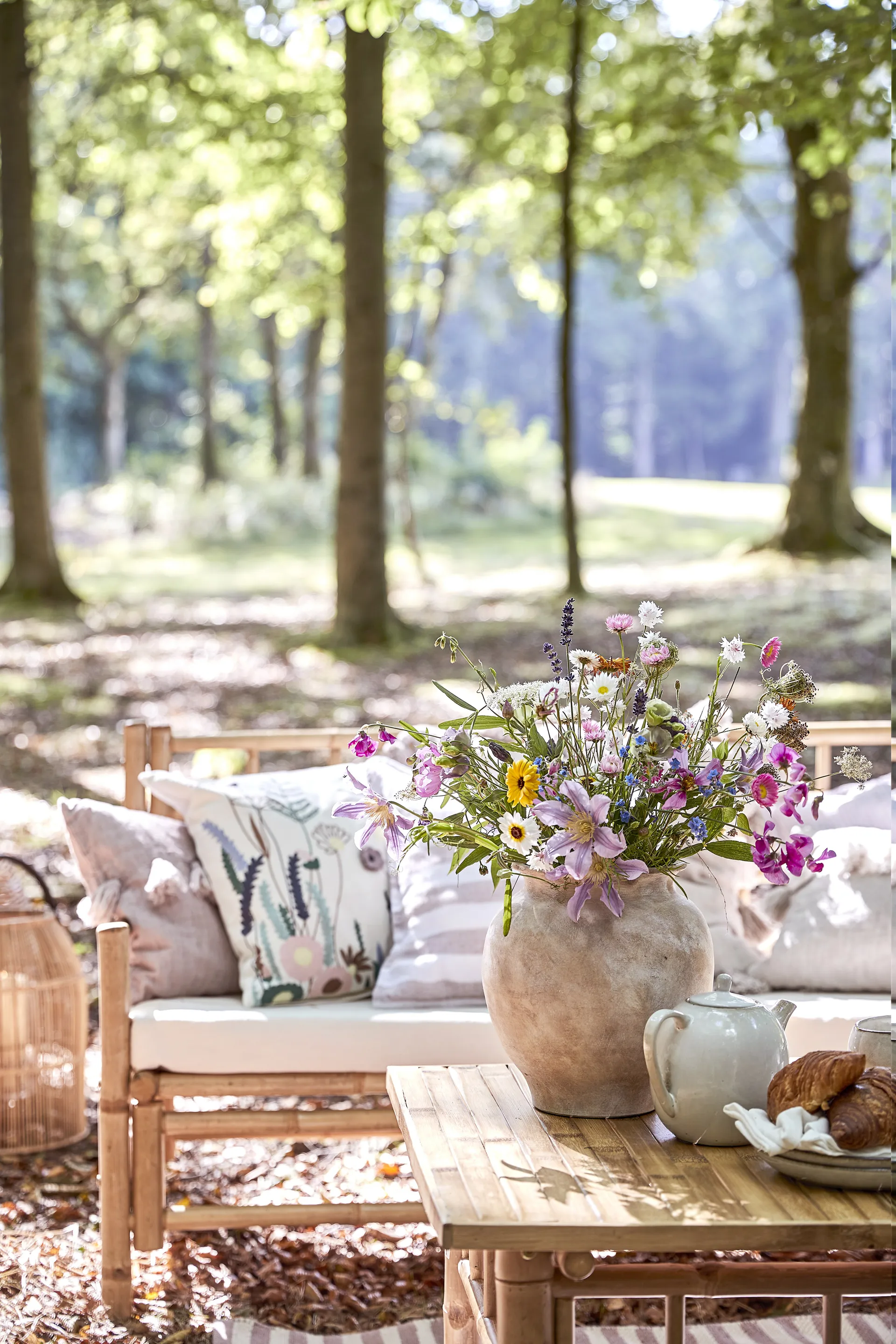 Anna vase 33 cm, Antique light brown Lene Bjerre