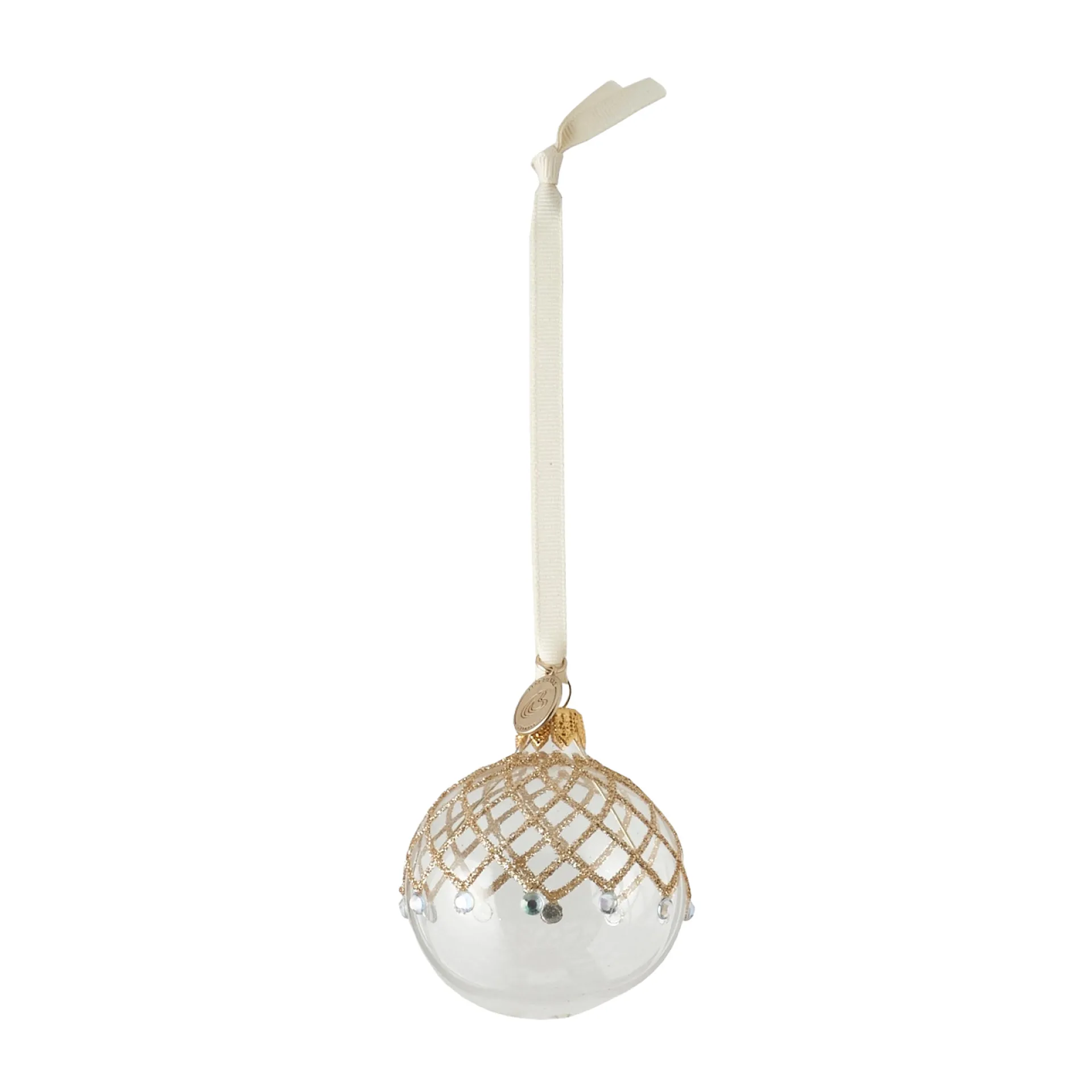 Cadelia julhänge Ø6 cm, clear-light gold Lene Bjerre