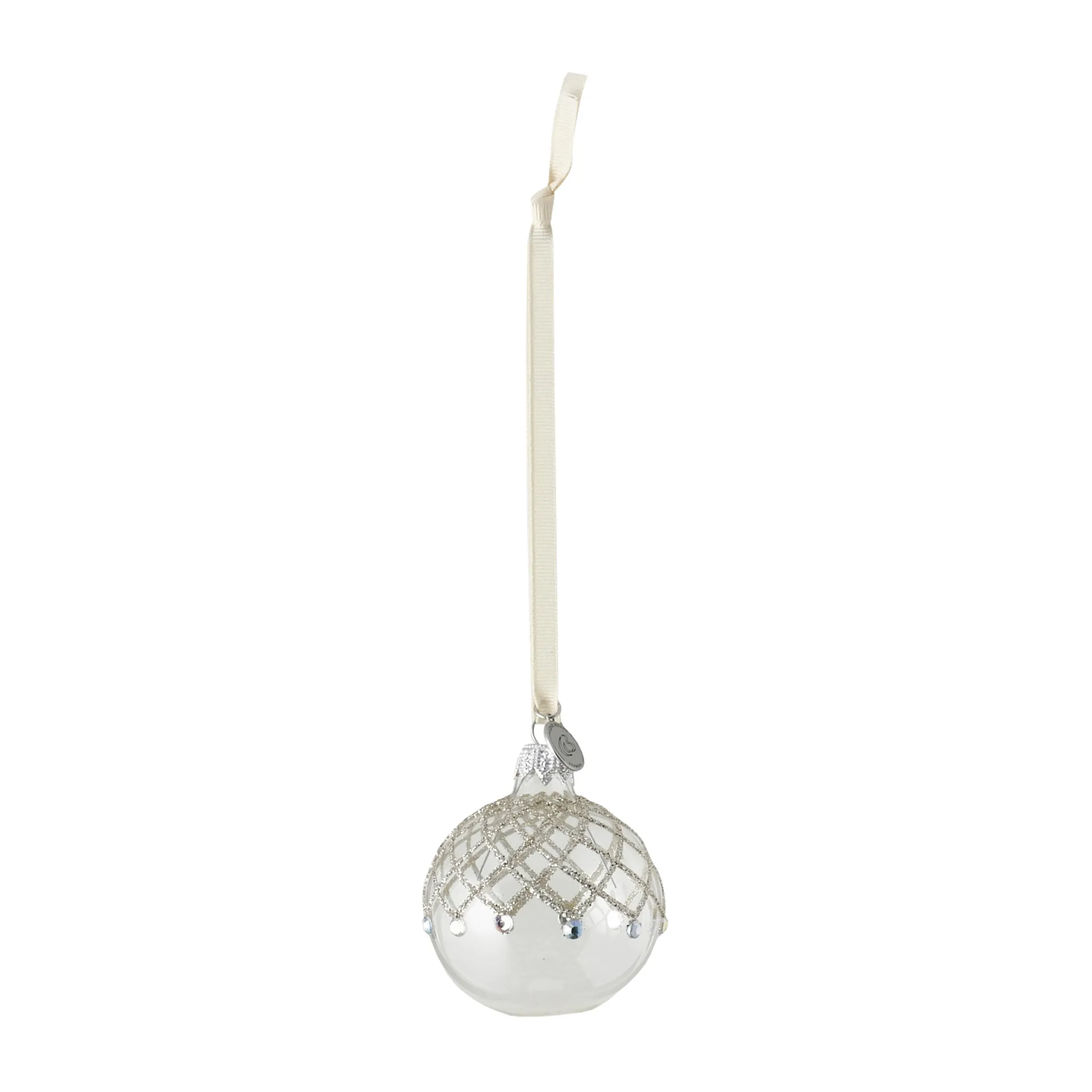 Cadelia julhänge Ø6 cm, clear-silver Lene Bjerre