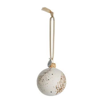 Cadelia julkula fjäder Ø6 cm - white-light gold - Lene Bjerre