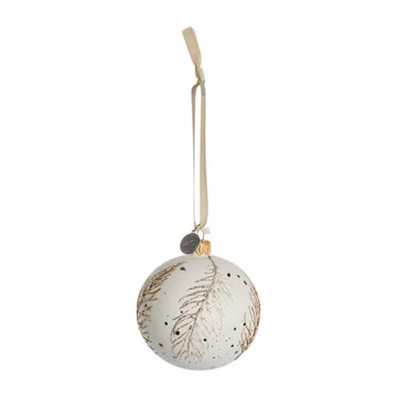 Cadelia julkula fjäder Ø8 cm - white-light gold - Lene Bjerre