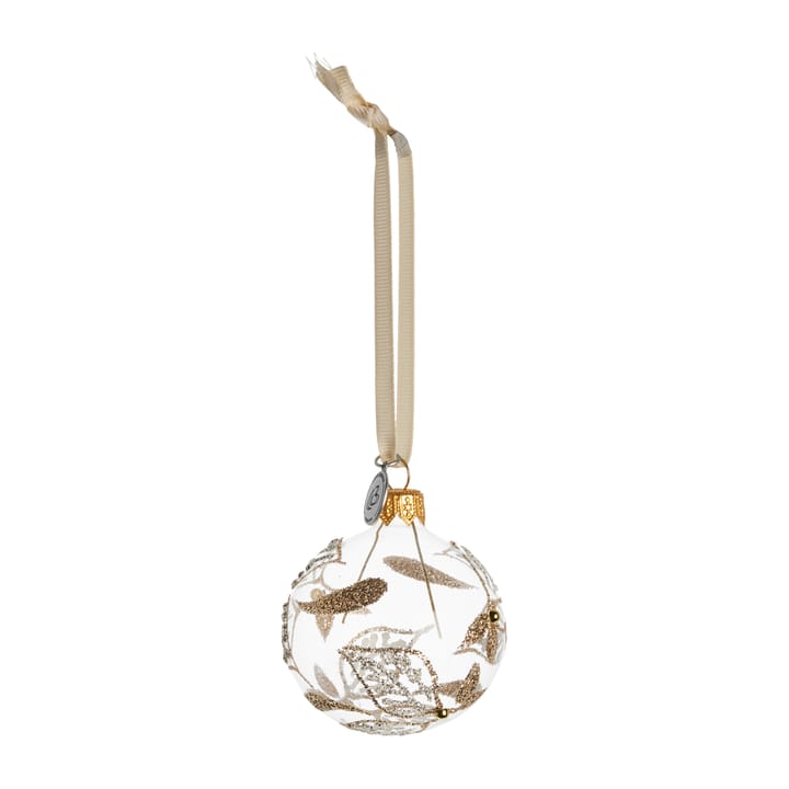 Cadelia julkula löv Ø6 cm, clear-light gold Lene Bjerre