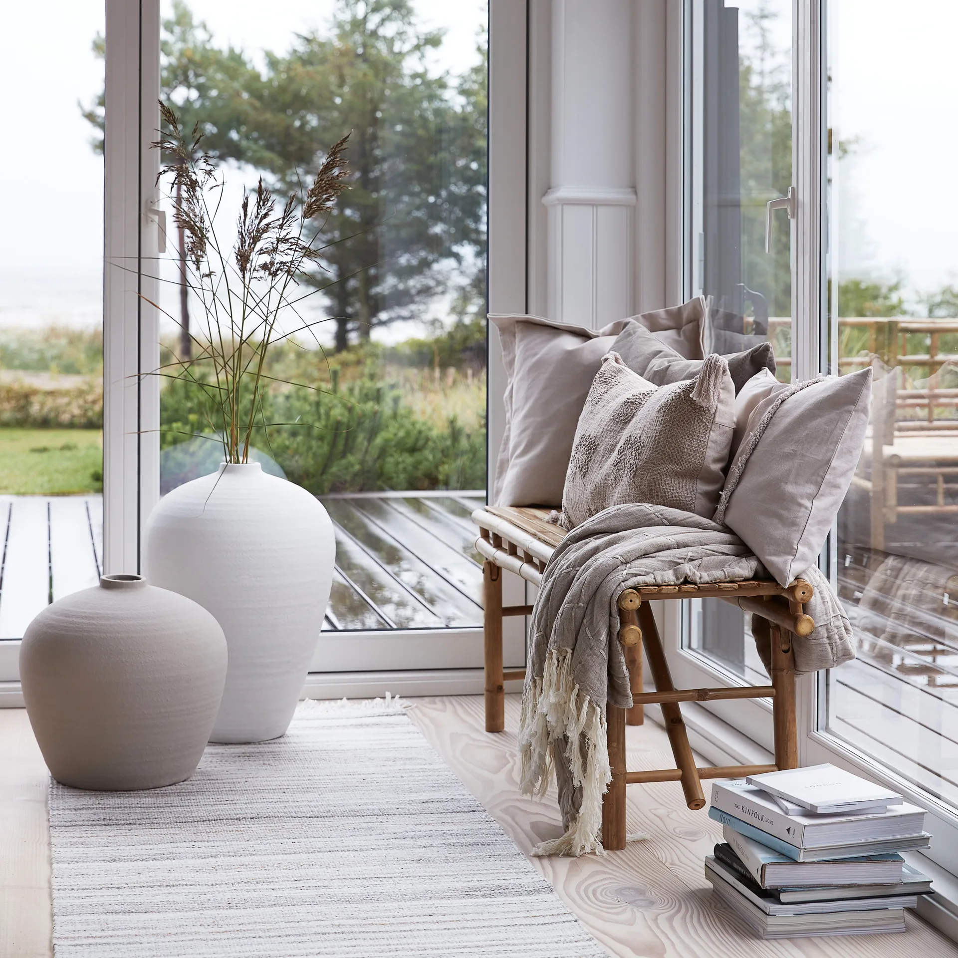 Catia vase 38 cm, Sølvgrå Lene Bjerre