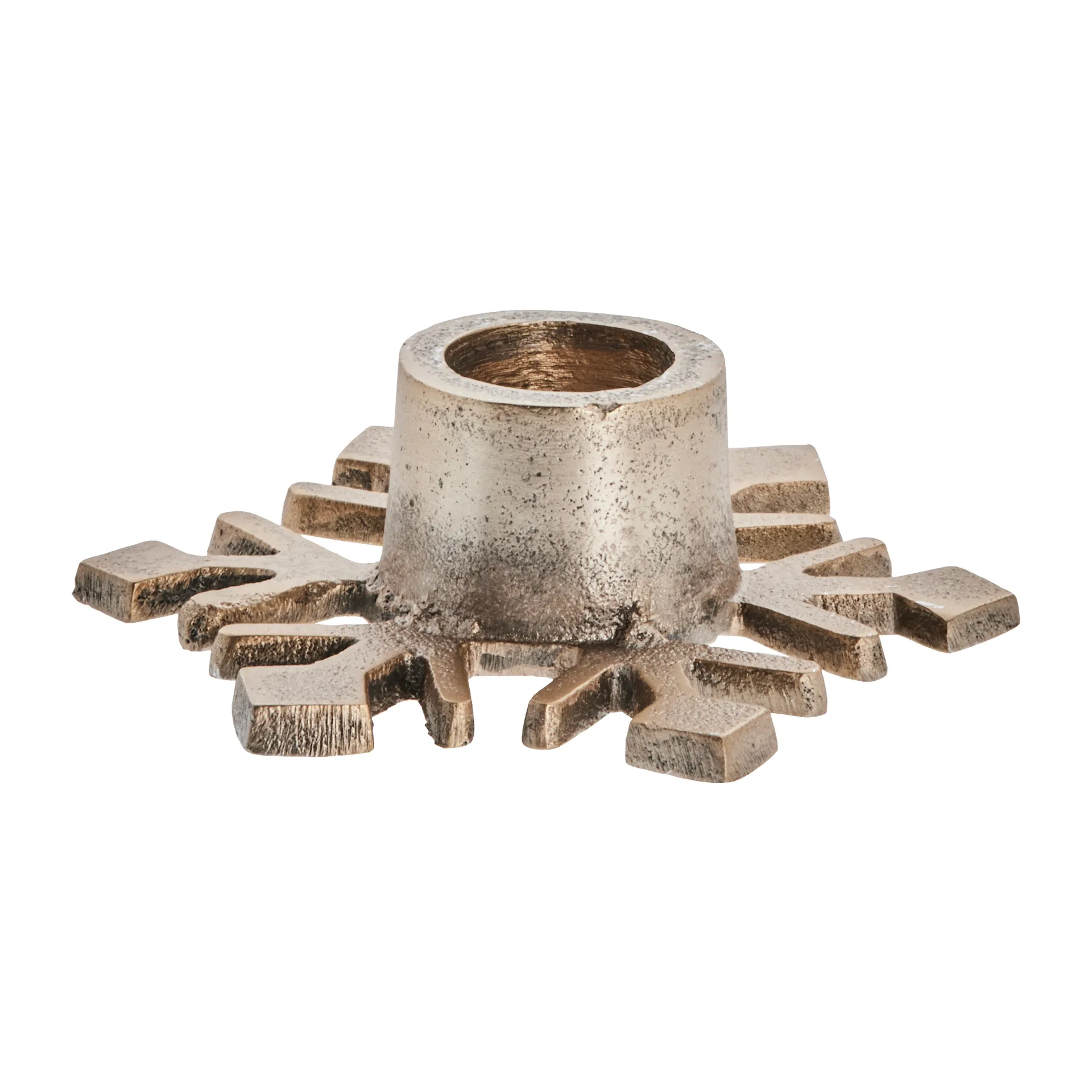 Caville lysestake  snøfnugg 9,5 cm, light gold Lene Bjerre