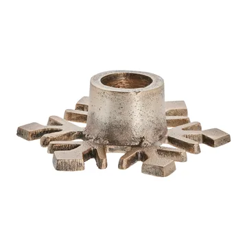 Caville lysestake  snøfnugg 9,5 cm - light gold - Lene Bjerre