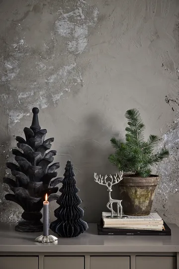 Caville lysestake stjerne 8 cm - Sølv - Lene Bjerre